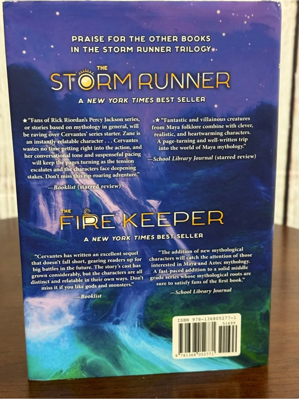 Disney Rick Riordan JC Cervantes Trilogy Storm Runner Shadow Crosser Fire Keeper